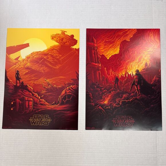 Other - Star Wars The Force Awakens Posters Original Movie Promo 9.5 x 13 IMAX 2015 AMC